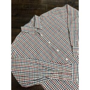 Onward Reserve Shirt Mens‎ XL Multicolor Check Long Sleeve Button Down Cotton